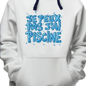 Sweat Enfant Je peux pas, j'ai piscine